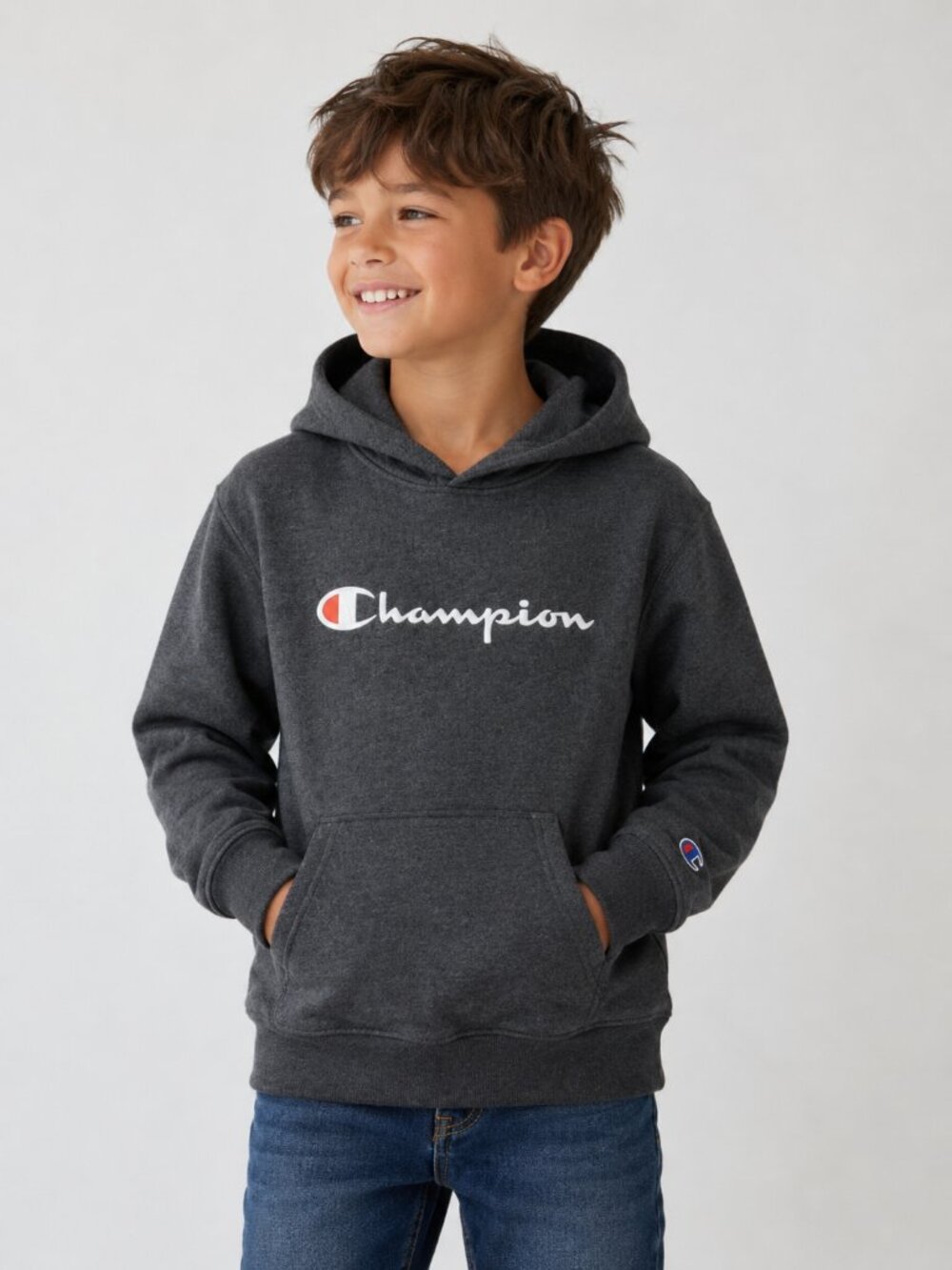 Kids Pull Over Hoodie Sweatshirt Champion Boys & Girls -